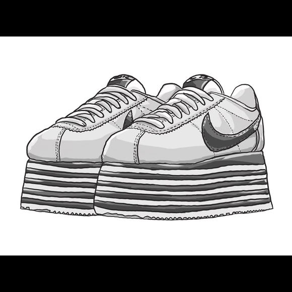 Comme des Garçons x Nike Cortez Runway Platform Sneakers - Picture 8 of 8